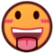 Face With Stuck-Out Tongue emoji on Emojidex